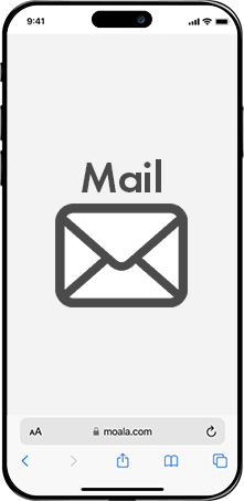 メール着信のイラスト